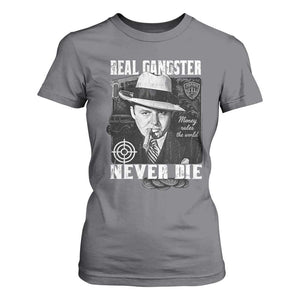 Al Capone T Shirt For Women Real Ganster Never Die Italian American Mafia TS11 Charcoal Print Your Wear