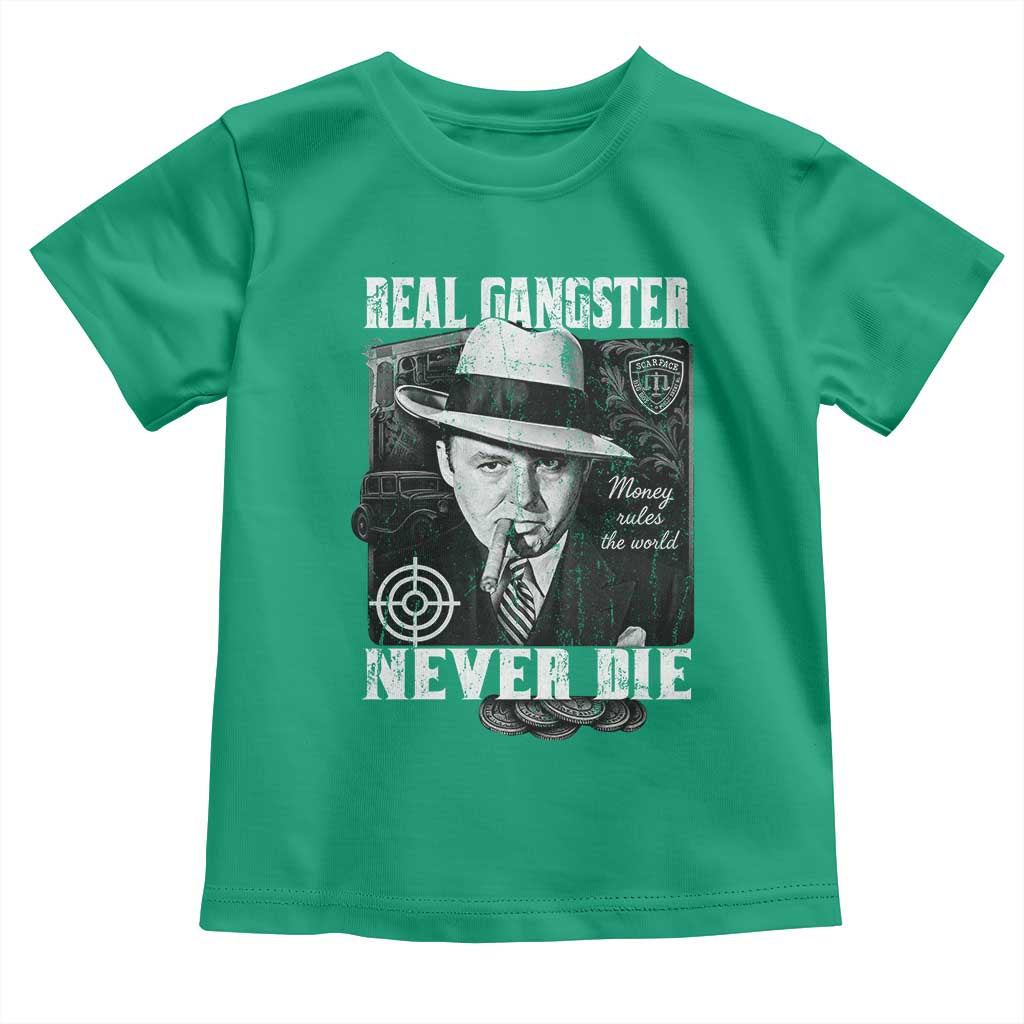 Al Capone Toddler T Shirt Real Ganster Never Die Italian American Mafia TS11 Irish Green Print Your Wear