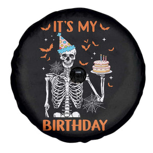 Funny Halloween Birthday Spare Tire Cover Its My Bday Skeleton Cake Party TS11 Print Your Wear