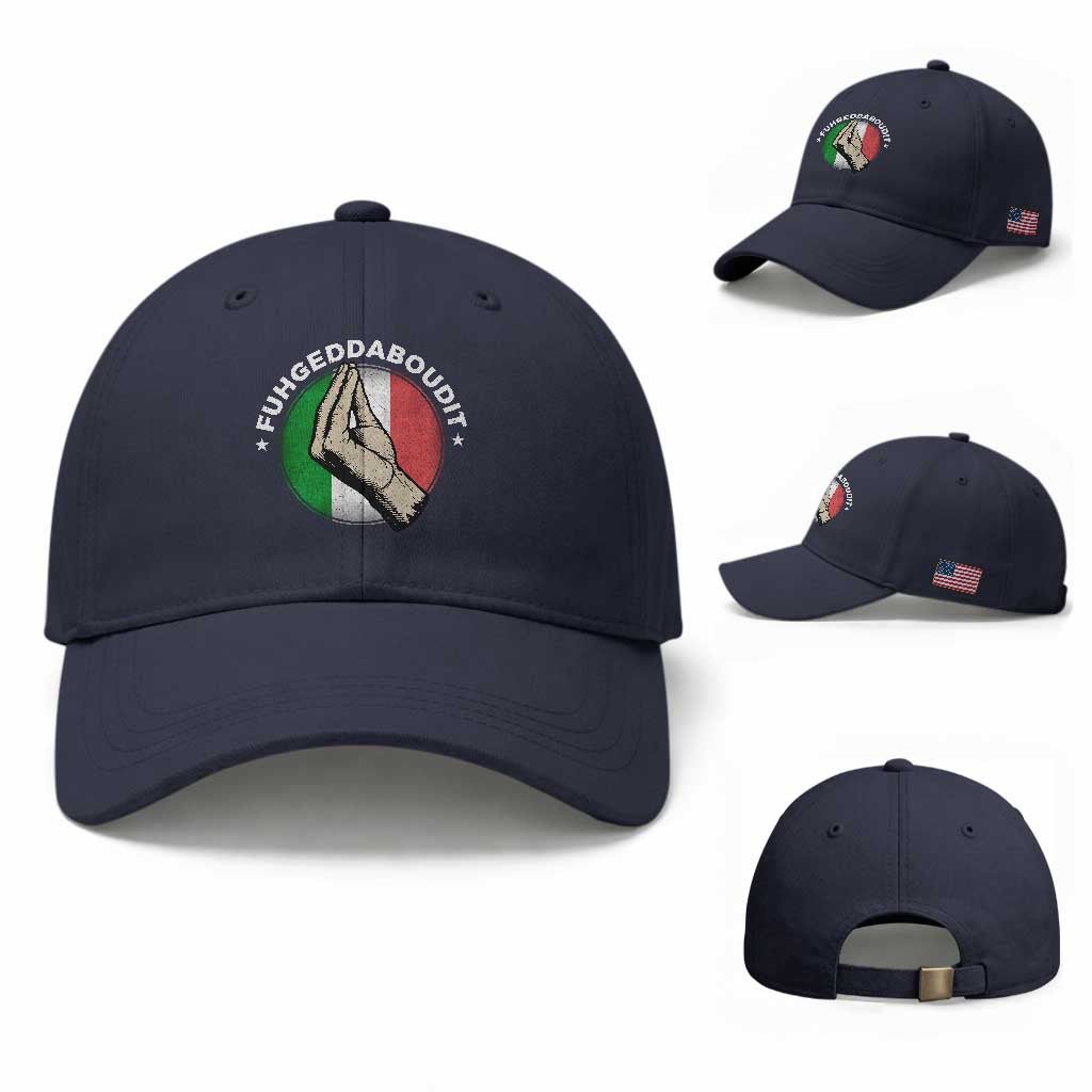 Funny Fuhgeddaboudit Italian Slang Italian Saying Baseball Cap Che Vuoi TS11 Baseball Cap Universal Fit Navy Print Your Wear