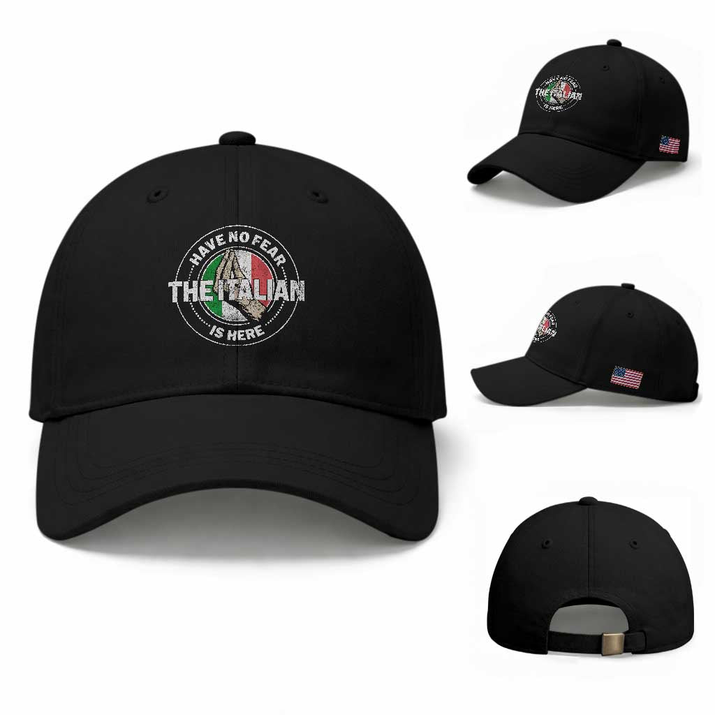 Funny Have No Fear The Italian Is Here Baseball Cap Che Vuoi TS11 Baseball Cap Universal Fit Black Print Your Wear