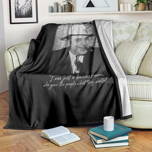 Al Capone Throw Blanket I Am Just A Businessman American Gangster Mafia TS11 Print Your Wear