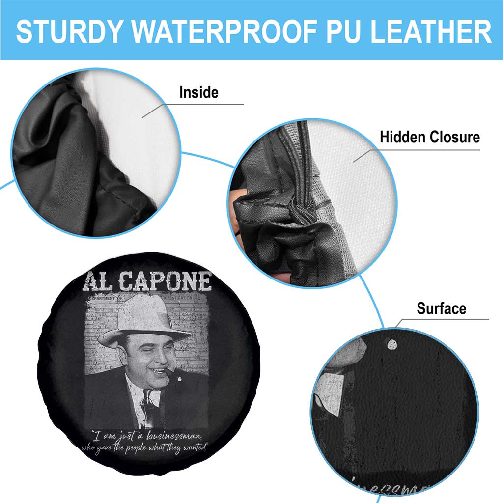 Al Capone Spare Tire Cover I Am Just A Businessman American Gangster Mafia TS11 Print Your Wear