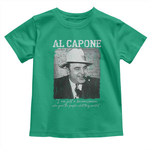 Al Capone Toddler T Shirt I Am Just A Businessman American Gangster Mafia TS11 Irish Green Print Your Wear