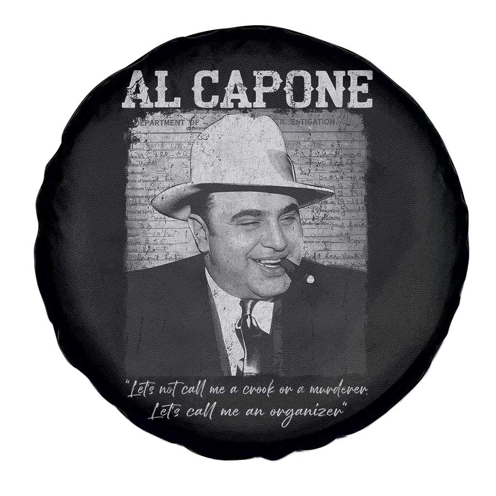 Al Capone Spare Tire Cover Lets Call Me An Organizer American Gangster Mafia TS11 Print Your Wear