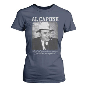 Al Capone T Shirt For Women Lets Call Me An Organizer American Gangster Mafia TS11 Navy Print Your Wear