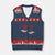 Funny 67 Six Seven Meme Hands Gesture Alpha Slang V-Neck Knit Sweater Vest TS11 Navy Red Print Your Wear