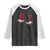 Funny 67 Six Seven Meme Hands Gesture Alpha Slang Raglan Shirt TS11 Black White Print Your Wear