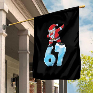 Funny 67 Christmas Garden Flag Six Seven Dabbing Santa Meme Gen Alpha Slang TS11 Print Your Wear
