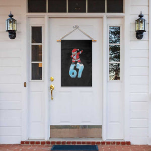 Funny 67 Christmas Garden Flag Six Seven Dabbing Santa Meme Gen Alpha Slang TS11 Print Your Wear