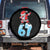 Funny 67 Christmas Spare Tire Cover Six Seven Dabbing Santa Meme Gen Alpha Slang TS11 No hole Black Print Your Wear