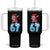 Funny 67 Christmas Tumbler With Handle Six Seven Dabbing Santa Meme Gen Alpha Slang TS11 One Size: 40 oz Black Print Your Wear