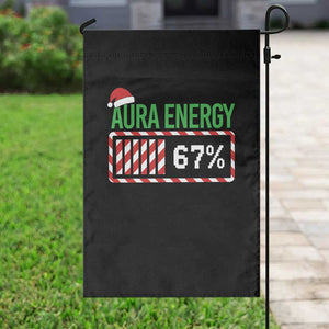 Funny Aura Energy 67 Christmas Garden Flag Aura Farming Six Seven Meme Gen Alpha Slang TS11 Print Your Wear