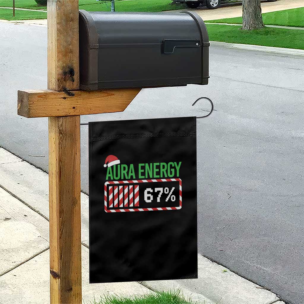 Funny Aura Energy 67 Christmas Garden Flag Aura Farming Six Seven Meme Gen Alpha Slang TS11 Print Your Wear