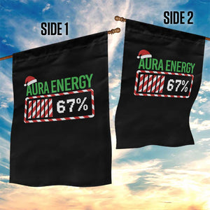 Funny Aura Energy 67 Christmas Garden Flag Aura Farming Six Seven Meme Gen Alpha Slang TS11 Print Your Wear