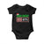 Funny Aura Energy 67 Christmas Baby Onesie Aura Farming Six Seven Meme Gen Alpha Slang TS11 Black Print Your Wear