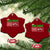 Funny Aura Energy 67 Xmas Ceramic Ornament Aura Farming Six Seven Meme Gen Alpha Slang TS11 Print Your Wear