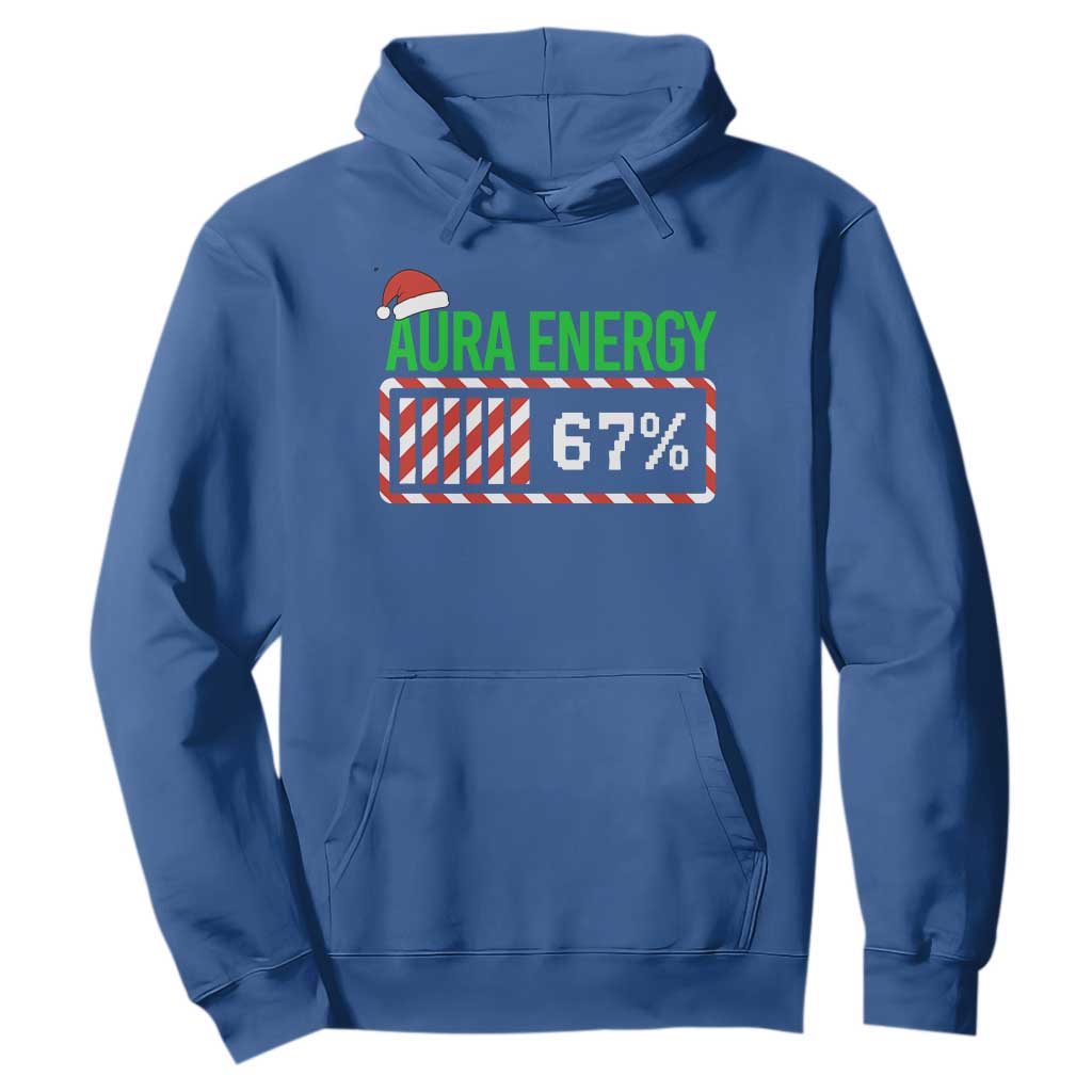 Funny Aura Energy 67 Christmas Hoodie Aura Farming Six Seven Meme Gen Alpha Slang TS11 Royal Blue Print Your Wear