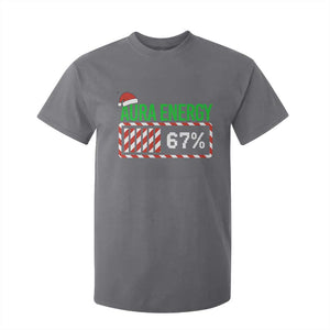 Funny Aura Energy 67 Christmas T Shirt For Kid Aura Farming Six Seven Meme Gen Alpha Slang TS11 Charcoal Print Your Wear
