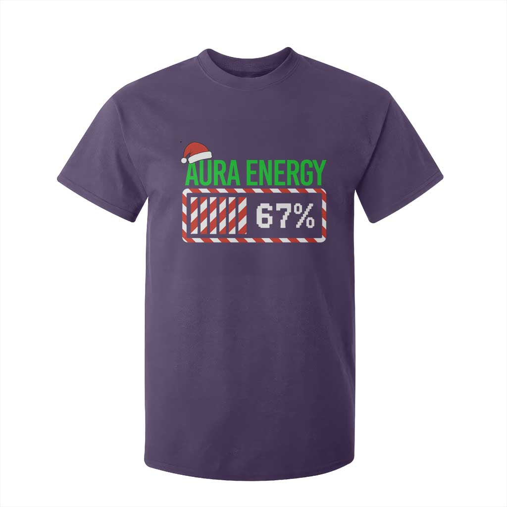 Funny Aura Energy 67 Christmas T Shirt For Kid Aura Farming Six Seven Meme Gen Alpha Slang TS11 Purple Print Your Wear