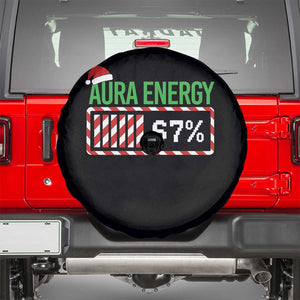 Funny Aura Energy 67 Christmas Spare Tire Cover Aura Farming Six Seven Meme Gen Alpha Slang TS11 Black Print Your Wear