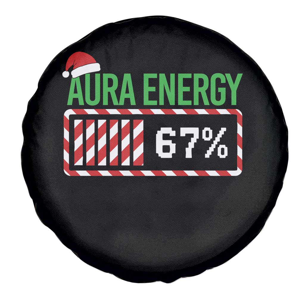Funny Aura Energy 67 Christmas Spare Tire Cover Aura Farming Six Seven Meme Gen Alpha Slang TS11 Print Your Wear
