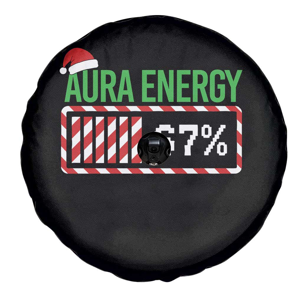 Funny Aura Energy 67 Christmas Spare Tire Cover Aura Farming Six Seven Meme Gen Alpha Slang TS11 Print Your Wear