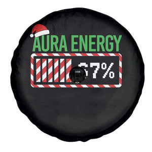 Funny Aura Energy 67 Christmas Spare Tire Cover Aura Farming Six Seven Meme Gen Alpha Slang TS11 Print Your Wear