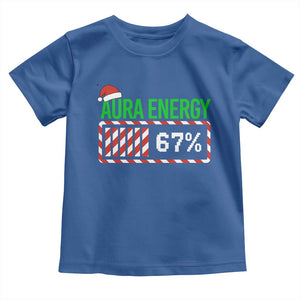 Funny Aura Energy 67 Christmas Toddler T Shirt Aura Farming Six Seven Meme Gen Alpha Slang TS11 Royal Blue Print Your Wear