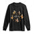 Just A Thankful Goose Long Sleeve Shirt Funny Goose Turkey Thanksgiving Fall Season TS11 Black Print Your Wear