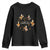 Just A Thankful Goose Youth Sweatshirt Funny Goose Turkey Thanksgiving Fall Season TS11 Black Print Your Wear
