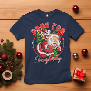 Funny Christmas Dog Owner T Shirt Dogs For Everybody Santa Sack Chihuahua TS11 Navy Print Your Wear