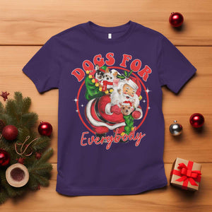Funny Christmas Dog Owner T Shirt Dogs For Everybody Santa Sack Chihuahua TS11 Purple Print Your Wear