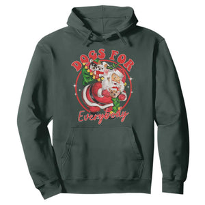 Funny Christmas Dog Owner Hoodie Dogs For Everybody Santa Sack Chihuahua TS11 Dark Forest Green Print Your Wear