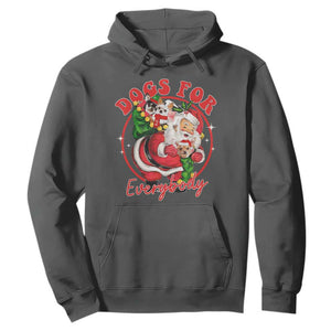 Funny Christmas Dog Owner Hoodie Dogs For Everybody Santa Sack Chihuahua TS11 Dark Heather Print Your Wear