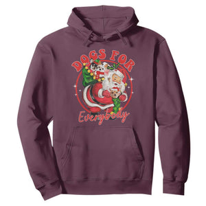 Funny Christmas Dog Owner Hoodie Dogs For Everybody Santa Sack Chihuahua TS11 Maroon Print Your Wear
