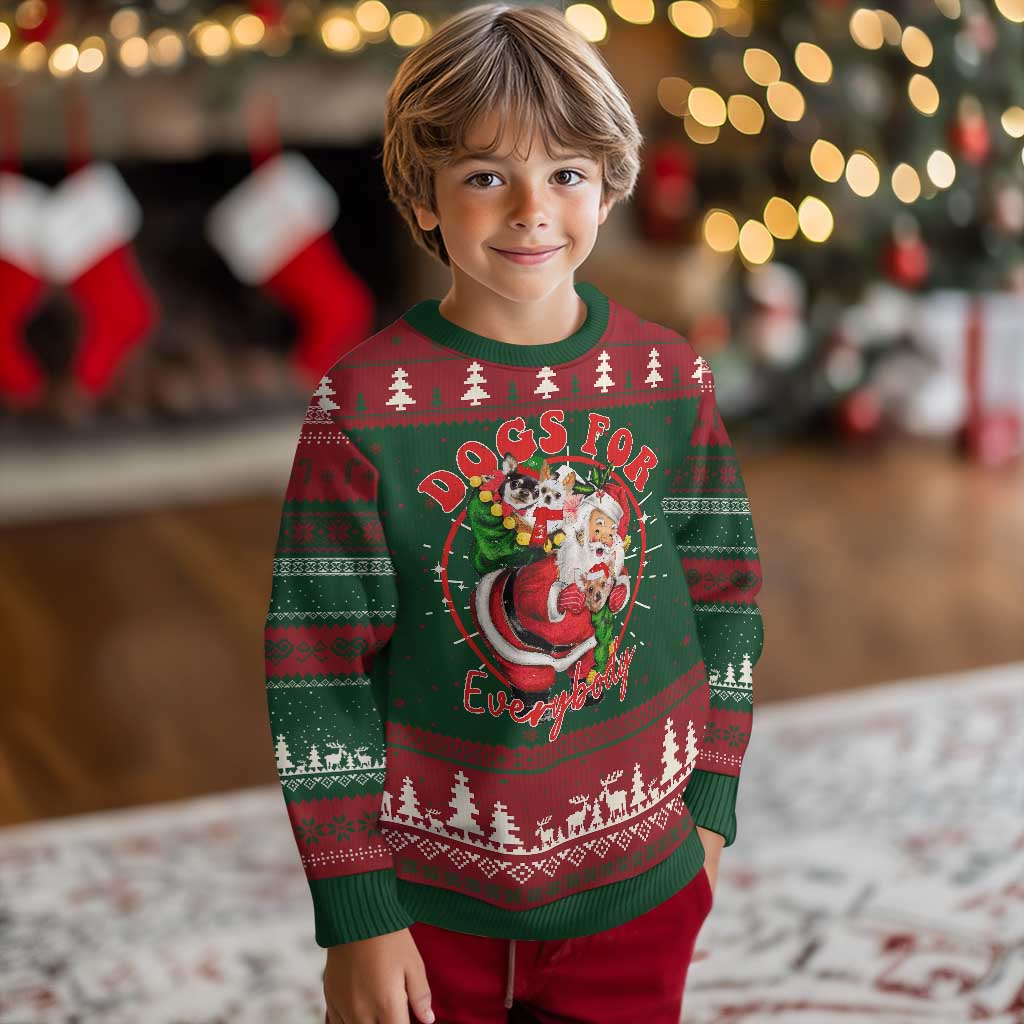 Funny Christmas Dog Owner Ugly Christmas Sweater Dogs For Everybody Santa Sack Chihuahua TS11 Christmas Print Your Wear