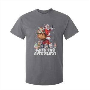 Funny Christmas Cat T Shirt For Kid Cats For Everybody Xmas Santa Pet TS11 Charcoal Print Your Wear