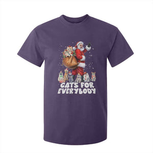Funny Christmas Cat T Shirt For Kid Cats For Everybody Xmas Santa Pet TS11 Purple Print Your Wear
