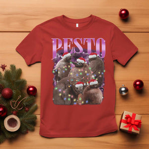 Funny Pesto The Penguin Christmas T Shirt TS11 Red Print Your Wear