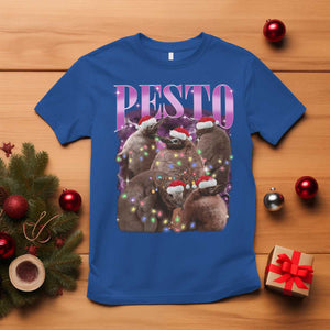 Funny Pesto The Penguin Christmas T Shirt TS11 Royal Blue Print Your Wear