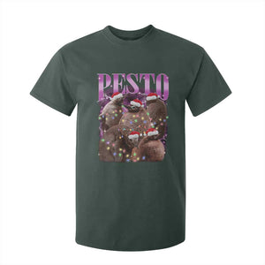 Funny Pesto The Penguin Christmas T Shirt For Kid TS11 Dark Forest Green Print Your Wear