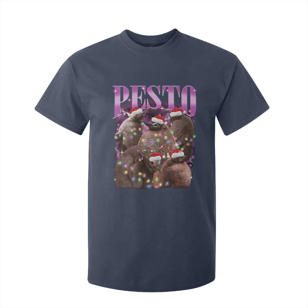 Funny Pesto The Penguin Christmas T Shirt For Kid TS11 Navy Print Your Wear
