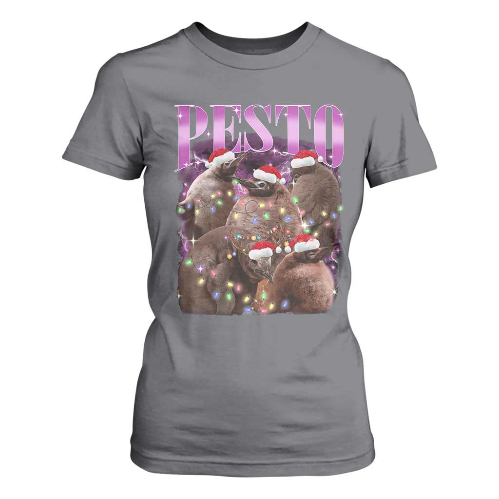Funny Pesto The Penguin Christmas T Shirt For Women TS11 Charcoal Print Your Wear