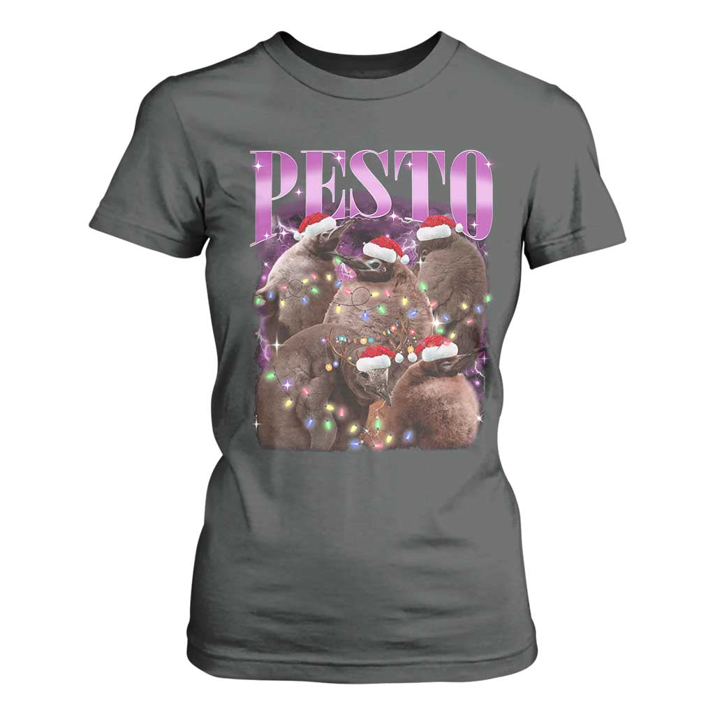 Funny Pesto The Penguin Christmas T Shirt For Women TS11 Dark Heather Print Your Wear