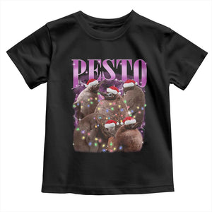 Funny Pesto The Penguin Christmas Toddler T Shirt TS11 Black Print Your Wear