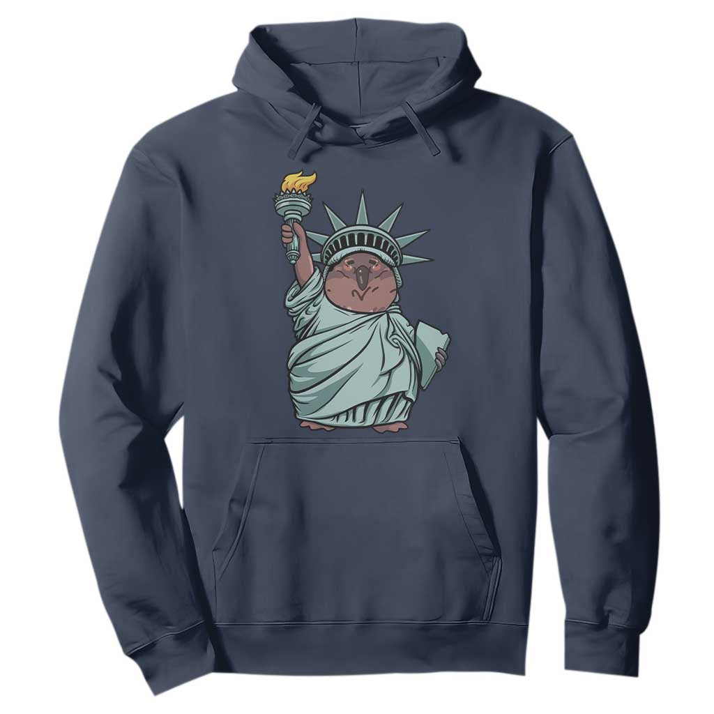 Funny Pesto The Penguin Statue Of Liberty Hoodie TS11 Navy Print Your Wear