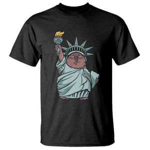 Funny Pesto The Penguin Statue Of Liberty T Shirt TS11 Black Print Your Wear