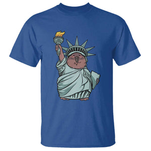 Funny Pesto The Penguin Statue Of Liberty T Shirt TS11 Royal Blue Print Your Wear