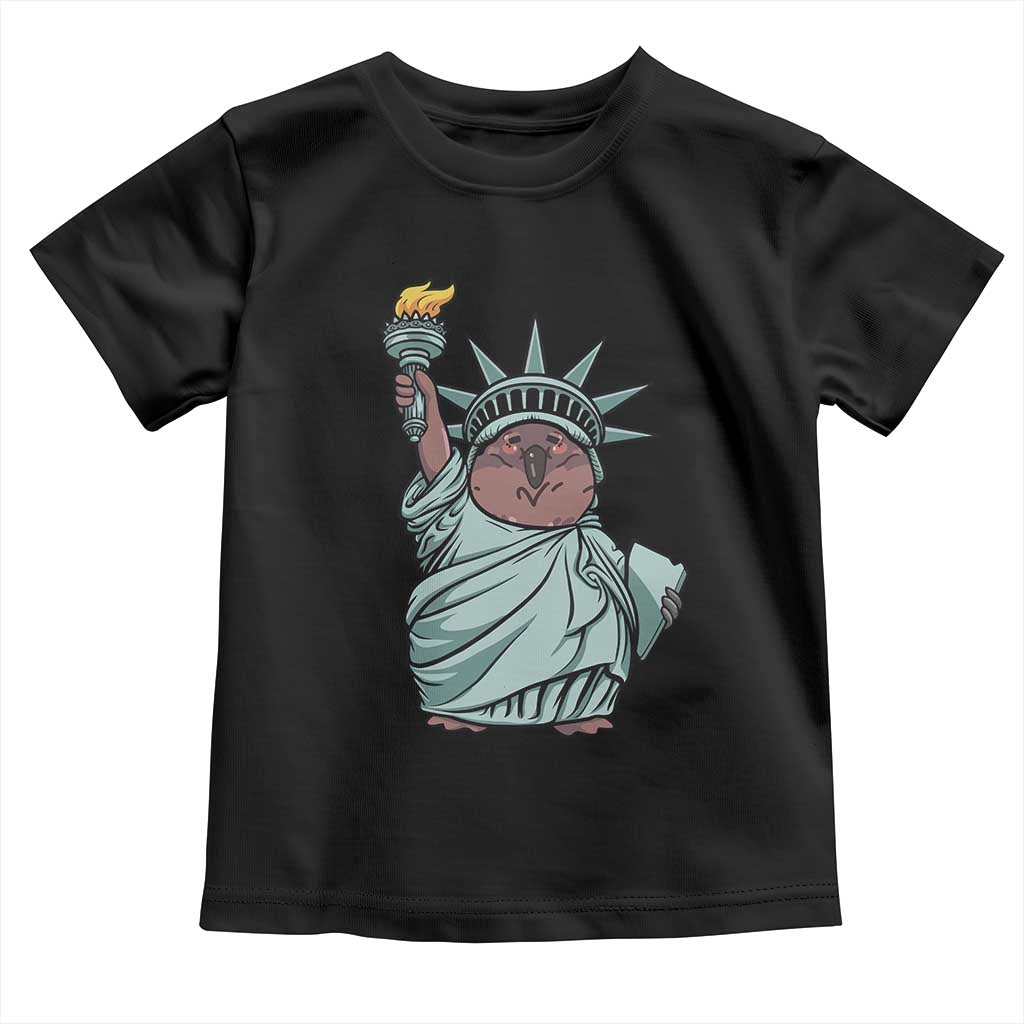 Funny Pesto The Penguin Statue Of Liberty Toddler T Shirt TS11 Black Print Your Wear